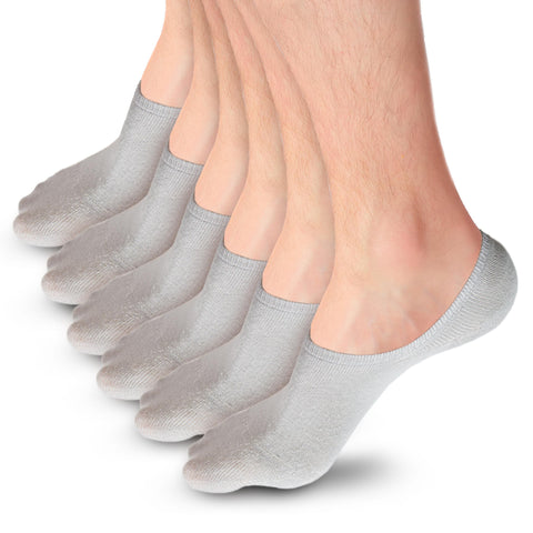 Low Cut No Show Bamboo Socks, Men's w/ HeelHug (6 Pairs)