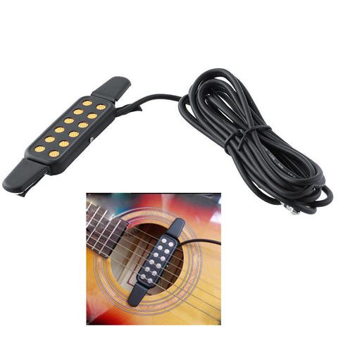 12-Hole Guitar Pickup Transducer for Acoustic and Electric