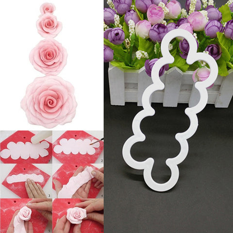 FREE OFFER Silicone 3D Rose Flower Fondant Cake Chocolate Sugarcraft Mould Mold Decor Tool