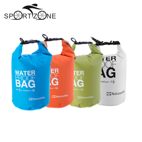 4Colors 2L Ultralight Portable Outdoor Travel Rafting Waterproof Dry Bag Swim Storage Blue/White/Orange/Green Camping Equipment