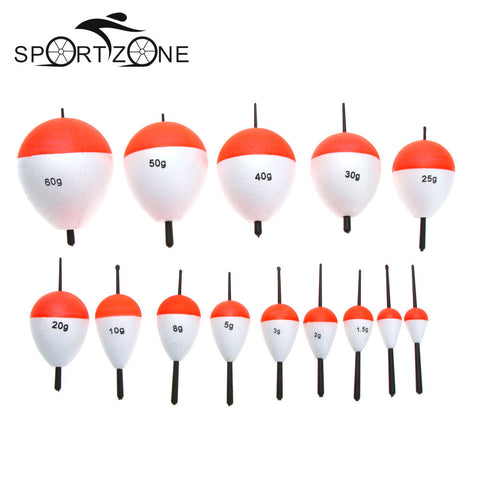 14Pcs/Set Polystyrene Fishing Floats with Sticks Professional Fish Float Outdoor Sea Fishing Accessory