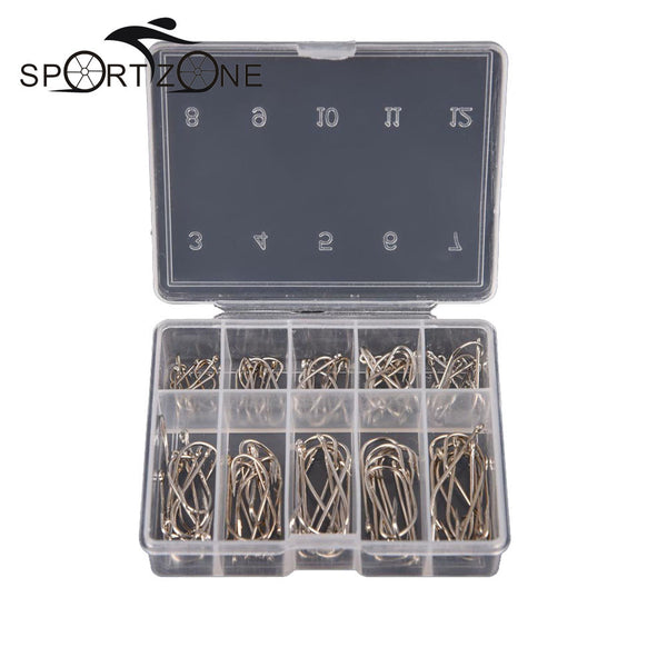 100Pcs/Lot Fishing Hooks Kit Sizes #3 Thru #12 – Buy Eco-Friendly Products