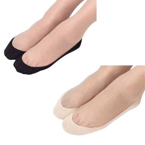 Cotton No Show Socks For Flats (Antiskid)