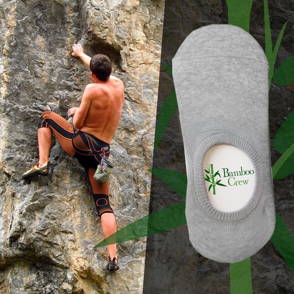 Low Cut No Show Bamboo Socks, Men's w/ HeelHug (6 Pairs)