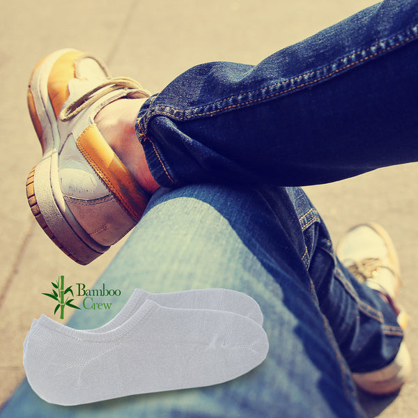 Low Cut No Show Bamboo Socks, Men's w/ HeelHug (6 Pairs)