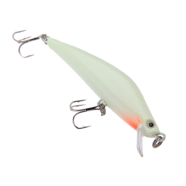 3D Luminous Night Fishing Minnow Lure Isca Artificial Hard Fishing Bait 82mm 8g Minnow Fishing Lures Tackle With 2 Hooks