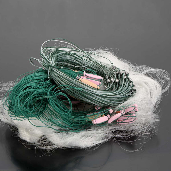 25m 3 Layers Monofilament Gill Fishing Net with Float Fish Trap Rede De Pesca Fishing Network