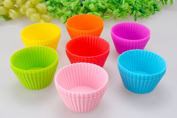 FREE OFFER 12pcs Mini Silicone Soft Cake, Chocolate Cake Muffin Liners Baking Cup Mold