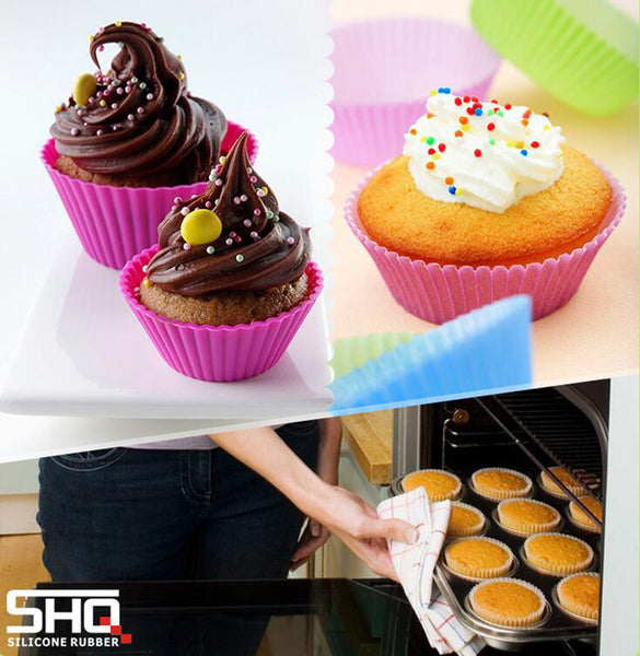 FREE OFFER 12pcs Mini Silicone Soft Cake, Chocolate Cake Muffin Liners Baking Cup Mold