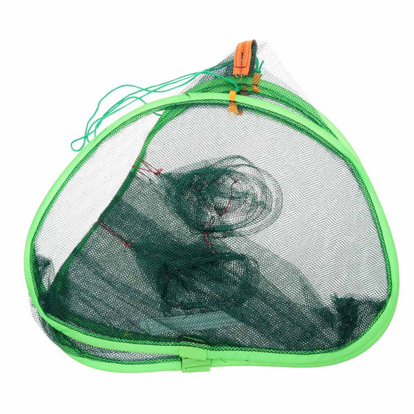 Foldable Automatic Fishing Net Crab Fish Lobster Shrimp Minnow Fishing Bait Trap Cast Dip Drift Shrimping Net Cage 75 * 75 *45cm