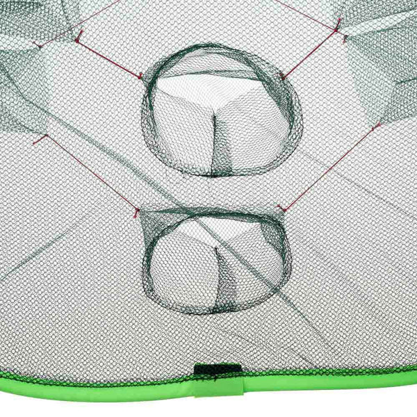 Foldable Automatic Fishing Net Crab Fish Lobster Shrimp Minnow Fishing Bait Trap Cast Dip Drift Shrimping Net Cage 75 * 75 *45cm
