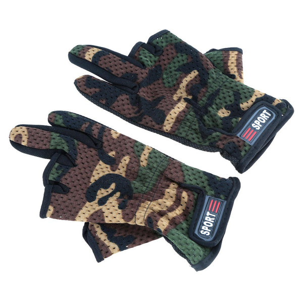 Outdoor Gloves High Quality Anti-slip Fishing Gloves Breathable Wear Resistant 3 Low-Cut Fingers Fishing Gloves