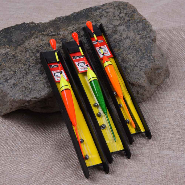 3 Pcs/Lot 5# 7# 9# Vertical Buoy Fishing Float Set Wood Bobber Fishing Floats 12.5cm 10g Pescaria Boias De Pesca Fishing Tackle