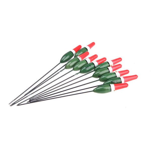 10Pcs/Set 3g Fishing Floats Paulownia Wood Fishing Bobbers Floats Fishing Tackle Tools