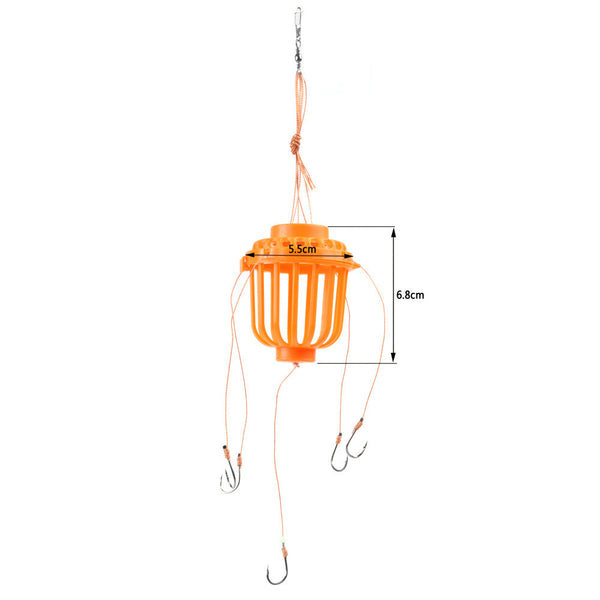 Fishing Tackle Sea Monster with 5 Strong Spherical Fishing Hook Hooks Durable Pesca Carp Fishhooks Jig Tool 9# 10# 11#