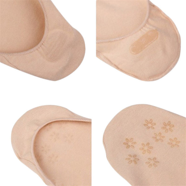 Cotton No Show Socks For Flats (Antiskid)