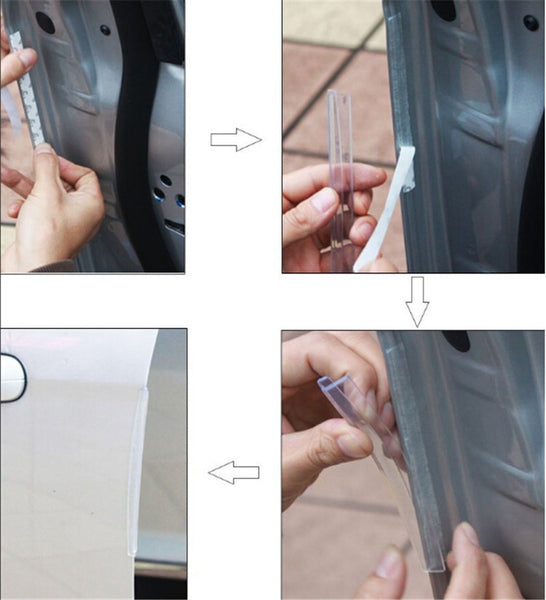 Automotive Crash Barrier Door Edge Guards (Choose From One of Three Colors)