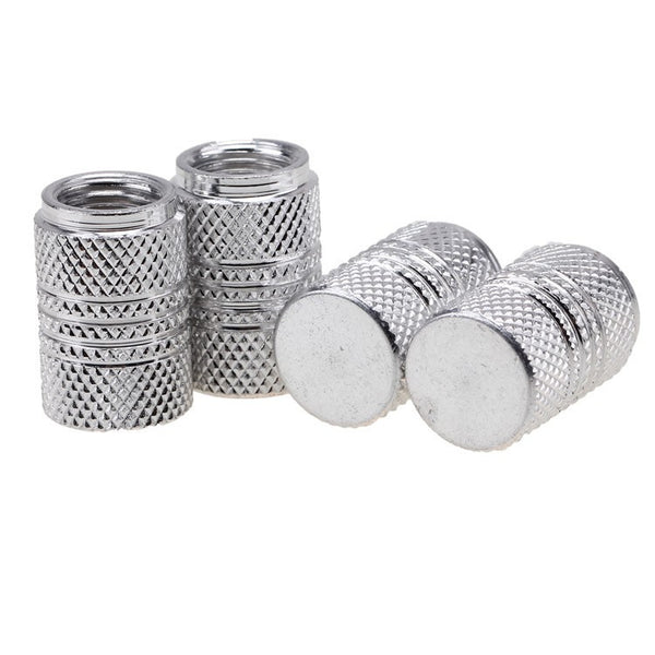 4Pcs Color Aluminum Vehicle Tire Valve Caps (Universal Fit)