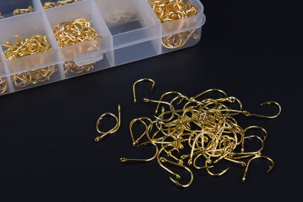 600 Carbon Steel Fishing Hooks Size #3 thru #12 FREE + SHIPPING OFFER