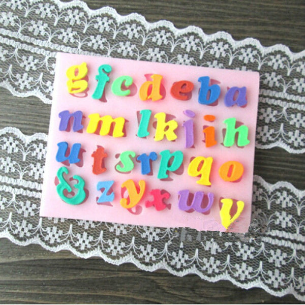 FREE OFFER Letters Shaped Sugar Paste  Silicone Cake Mold 3D Fondant Cake Decoration Tool