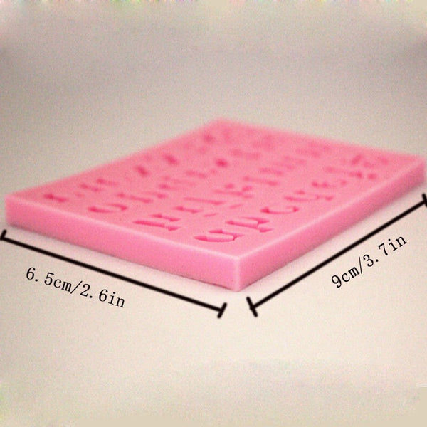 FREE OFFER Letters Shaped Sugar Paste  Silicone Cake Mold 3D Fondant Cake Decoration Tool