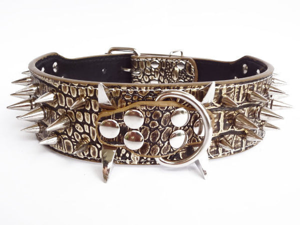 Heavy Duty Spiked & Studded Large Dog Collars