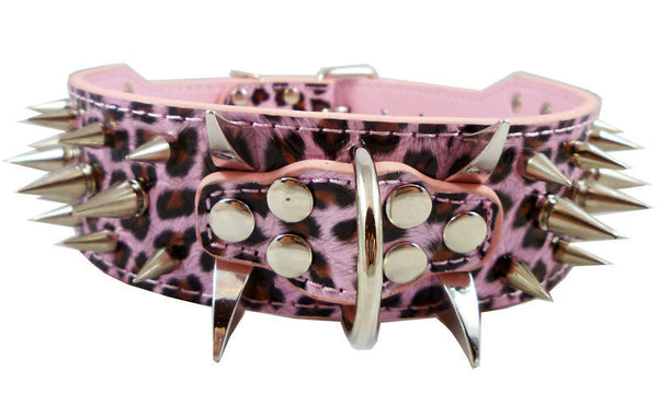 Heavy Duty Spiked & Studded Large Dog Collars